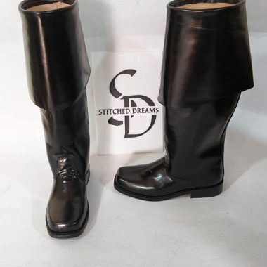 Jack Sparrow Pirate Boots – Handmade Italian Leather, DMTNT Inspired, Custom Fit handmade stitched dreams