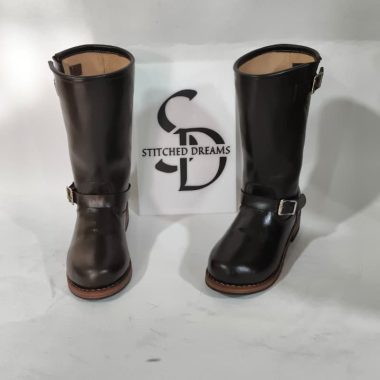 Engineer Boots – Handmade Leather Biker Motorcycle Boots for Men