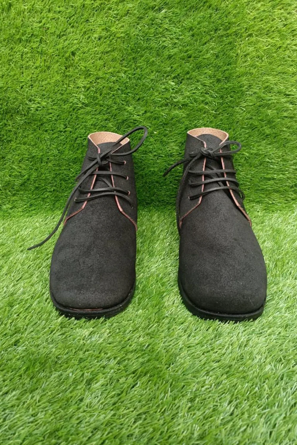 Handmade Civil War Brogan Boots: Rough Cowhide Leather, Hobnailed Reproduction - Image 2