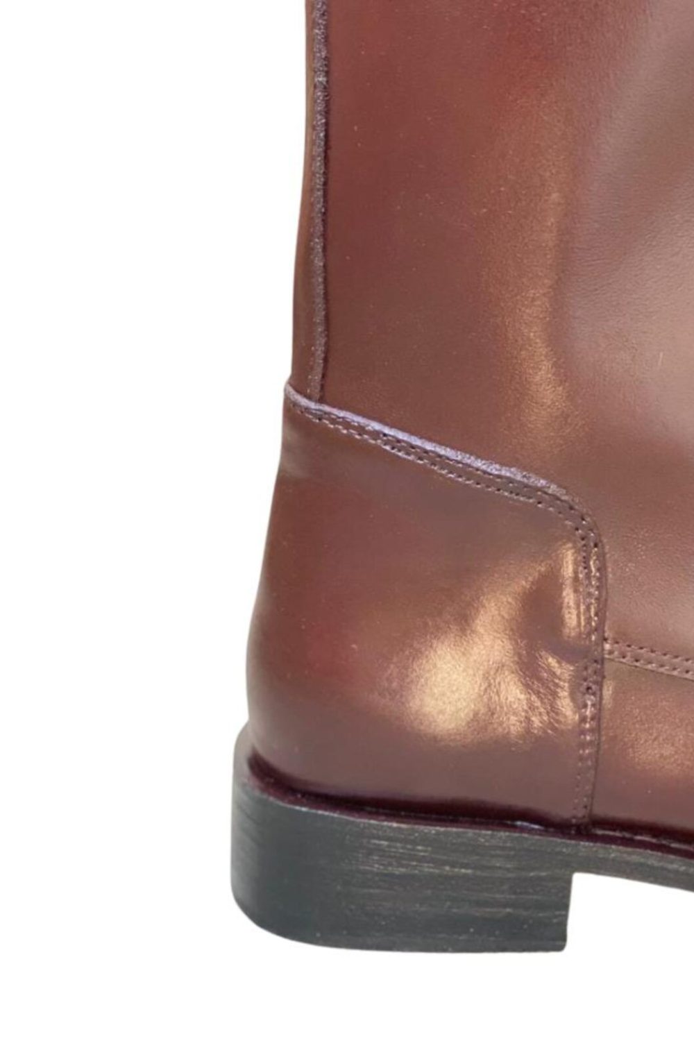 Handmade Brown Leather Officer Riding Boots | Tall Lace-Up Equestrian Heritage Fashion - Image 6