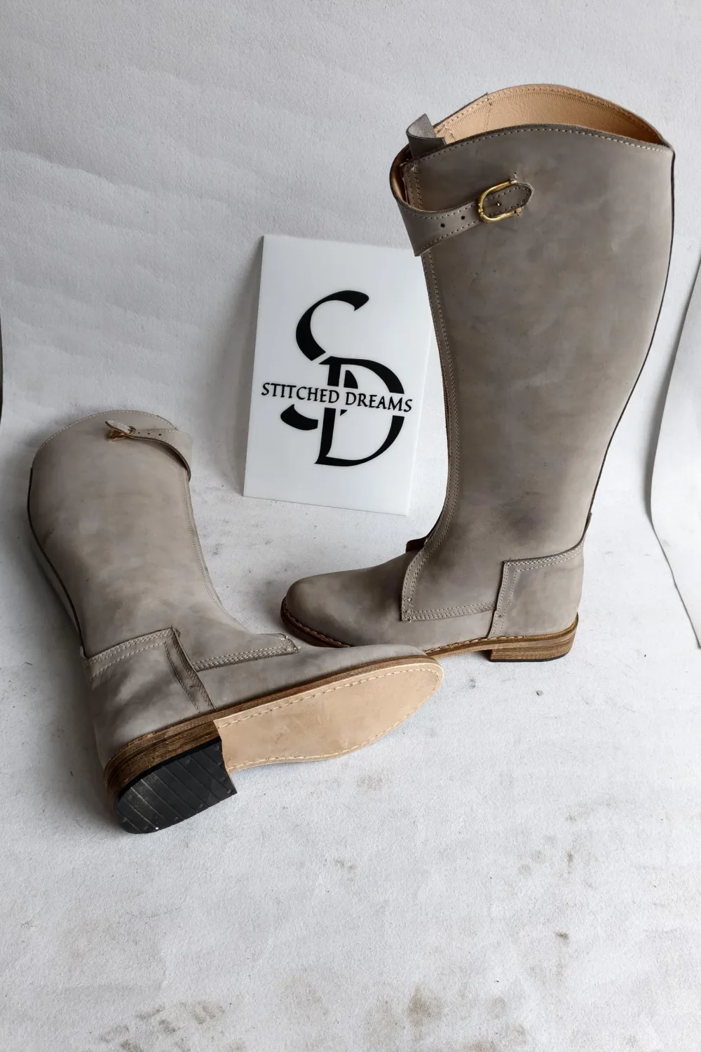 Genuine Leather Tall Polo Riding Boots – Handmade Equestrian Footwear - Image 3