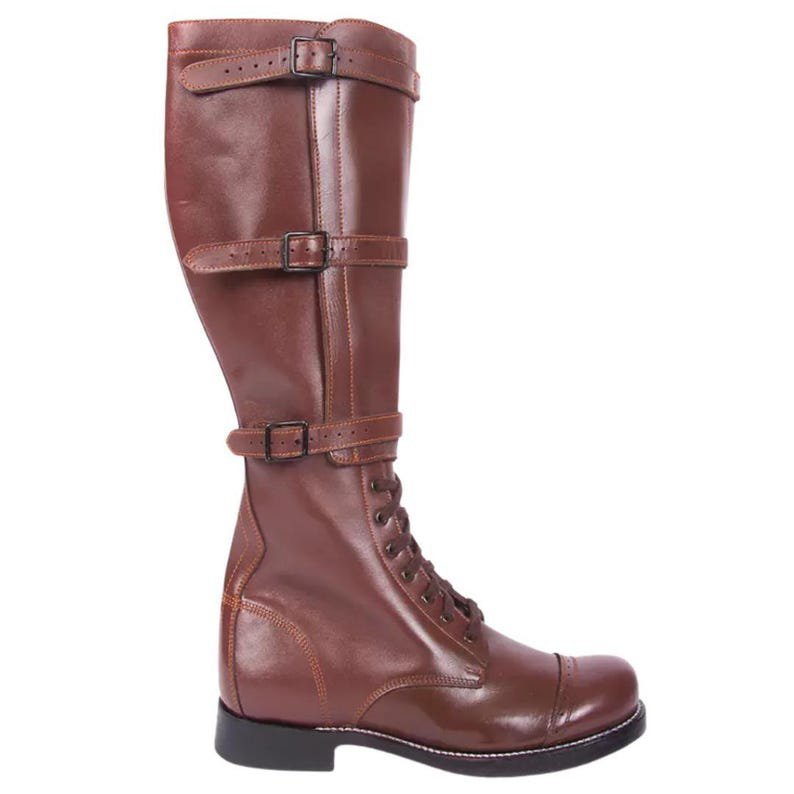 Handmade Leather American Officer Riding Boots, Custom Fit Equestrian - Image 4