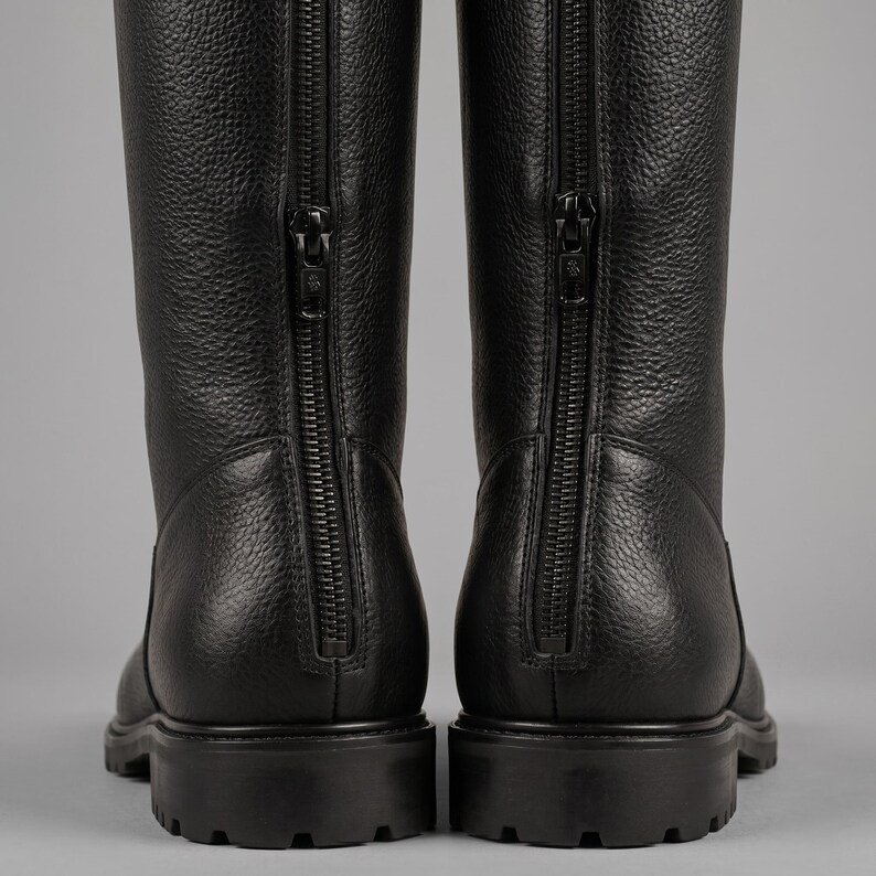 Custom Black Leather Han Solo Cosplay Boots – Sci-Fi Smuggler Costume Shoes - Image 3