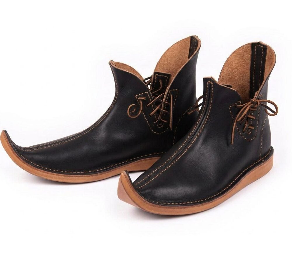 Medieval Pointed Shoes – 13th Century, Handmade Leather - Image 6