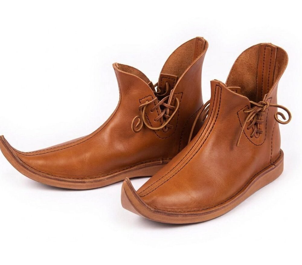 Medieval Pointed Shoes – 13th Century, Handmade Leather - Image 8